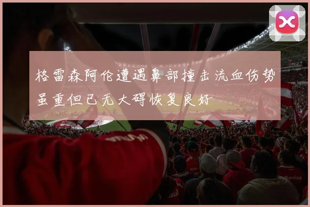 格雷森阿伦遭遇鼻部撞击流血伤势虽重但已无大碍恢复良好